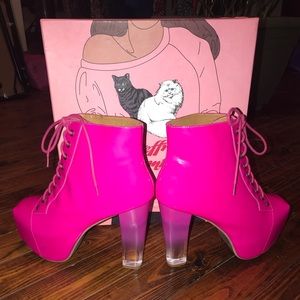 Pink patent Jeffrey Campbell